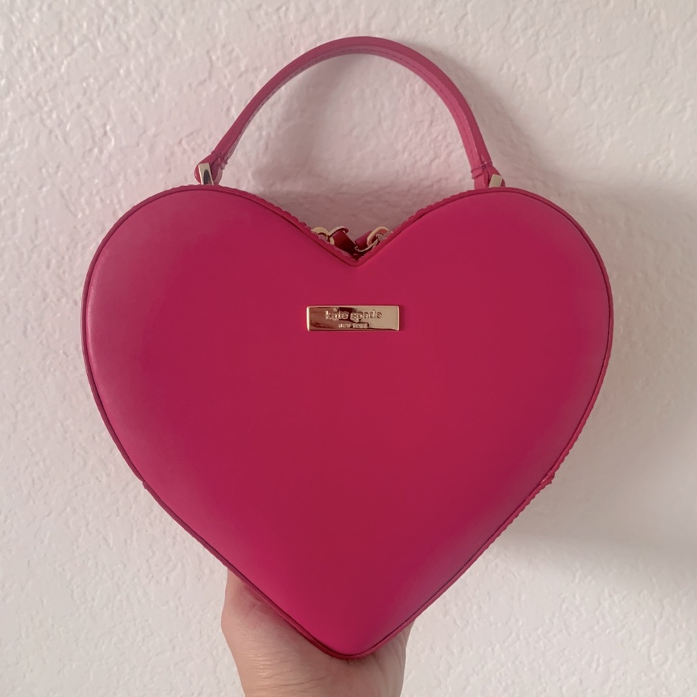 Kate spade heart crossbody with top handle